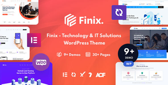 Finix v2.0.0 Nulled - Тема WordPress «Технологические ИТ-решения»