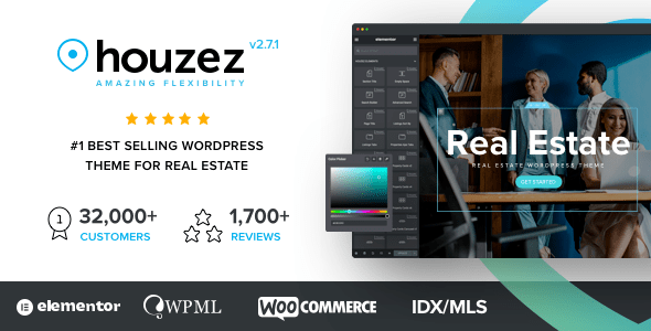 Houzez v3.2.3 Nulled - Тема WordPress для недвижимости