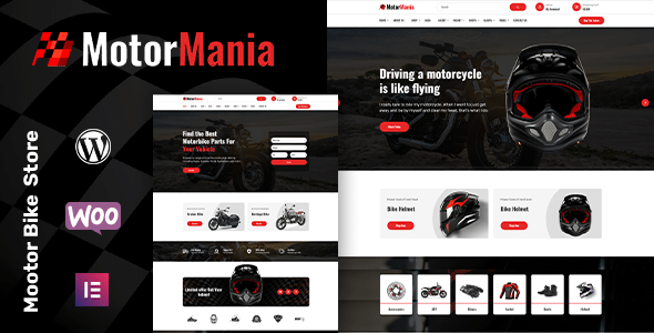 MotorMania v1.1.1 Nulled - Тема WooCommerce для аксессуаров для мотоциклов