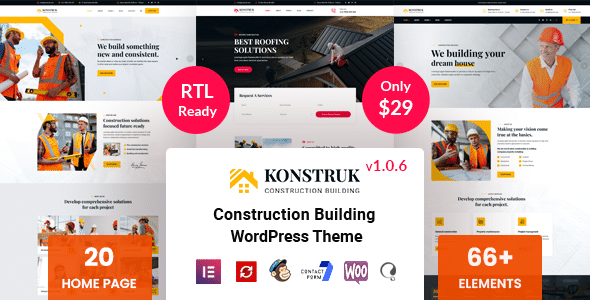 Konstruk v1.1.7 Nulled - Строительная тема WordPress