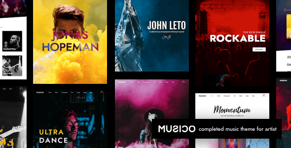 Musico v3.3.1 Nulled - Музыкальная тема WordPress