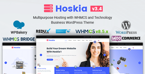 Hoskia v3.5 Nulled - Многоцелевой хостинг с темой WHMCS