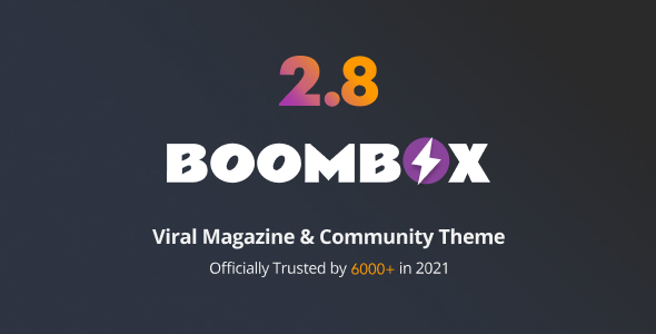 BoomBox v2.9.1 Nulled - Тема WordPress для вирусного журнала