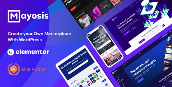 Mayosis v4.7 Nulled - Тема WordPress для цифровой торговой площадки