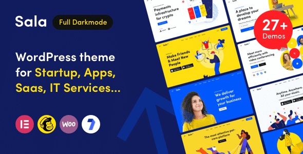 Sala v1.1.0 Nulled - Стартап SaaS WordPress тема