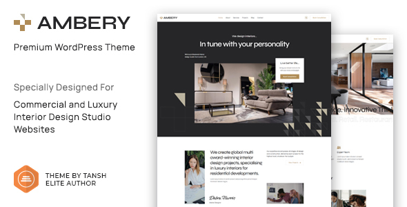 Ambery v1.1.6 Nulled - Тема WordPress для дизайна интерьера