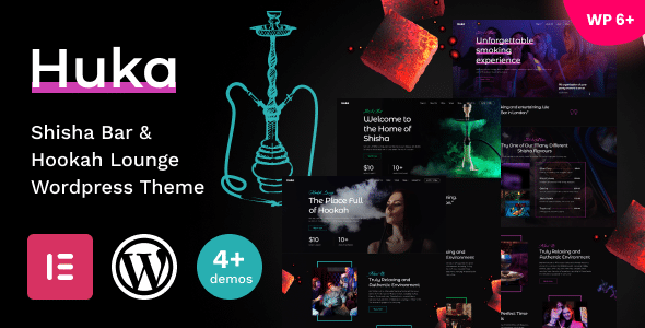 Huka v1.07 Nulled - Тема WordPress для кальяна и кальяна