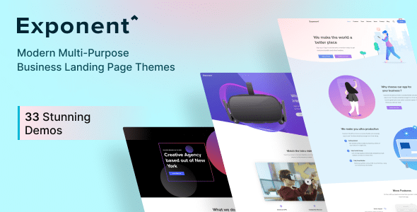 Exponent v1.3.0.5 Nulled - Современная многоцелевая бизнес-тема