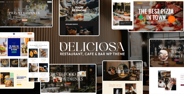 Deliciosa v1.4 Nulled - WordPress тема для ресторана, кафе-бара