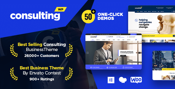 Consulting v6.5.24 Nulled - Тема WordPress для бизнеса и финансов