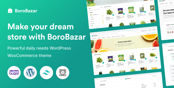 BoroBazar v2.0.0 Nulled - Тема WordPress для продуктового магазина WooCommerce