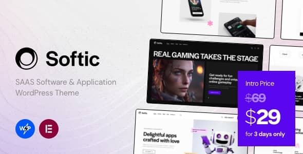 Softic v1.2.1 Nulled - Тема WordPress для программного обеспечения SAAS