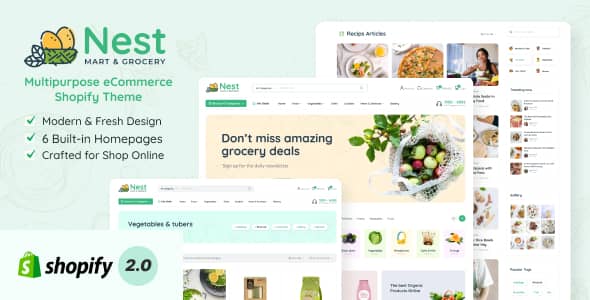 Nest v1.7.2 Nulled - Тема WordPress для продуктового магазина WooCommerce