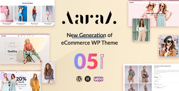 Aaraa v1.0.4 Nulled - Тема модного магазина