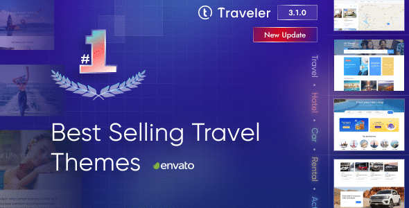 Traveler v3.1.2.1 Nulled - Тема WordPress для бронирования путешествий