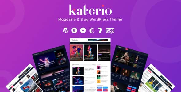 Katerio v1.5 Nulled - Тема WordPress для блога журнала