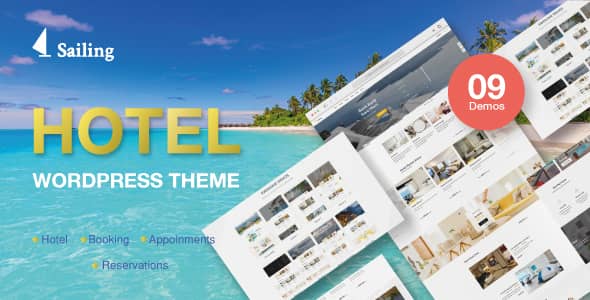 Sailing v4.3.1 Nulled - Тема WordPress для отелей