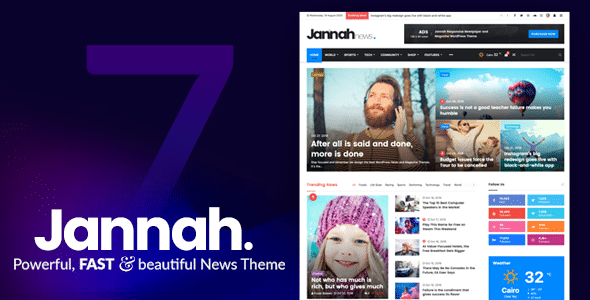 Jannah v7.2.0 Nulled - Газета Журнал Новости BuddyPress AMP