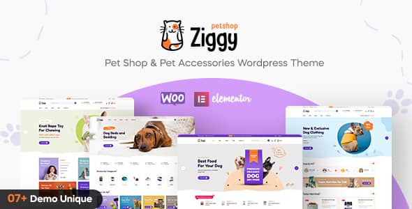 Ziggy v1.2.3 Nulled - Тема WordPress для зоомагазина