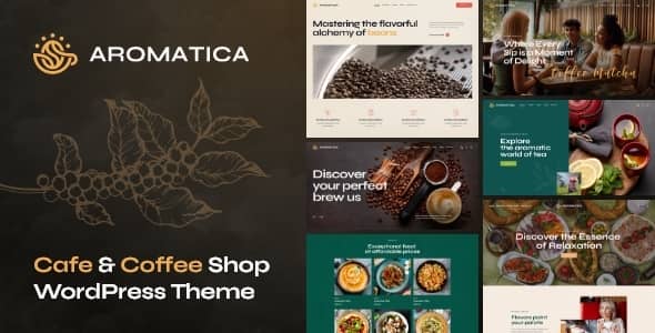 Aromatica v1.2 Nulled - Кафе Кофейня WordPress тема