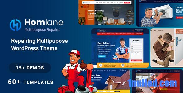 Homlane v1.7 Nulled - Многоцелевая тема WordPress для обслуживания и ремонта