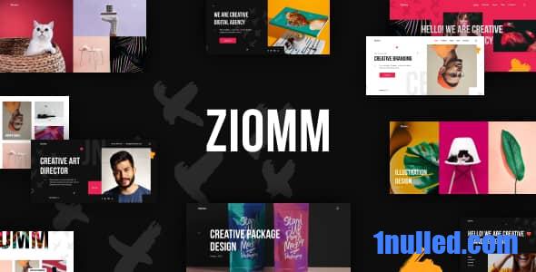 Ziomm v1.0.4 Nulled - Тема WordPress для портфолио креативного агентства