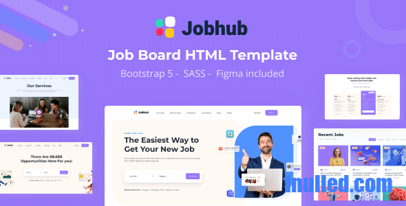 Jobhub v1.2 Nulled - HTML-шаблон сайта вакансий