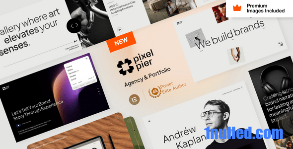 Pixelpiernyc v2.0 Nulled - Тема WordPress для креативного агентства и портфолио