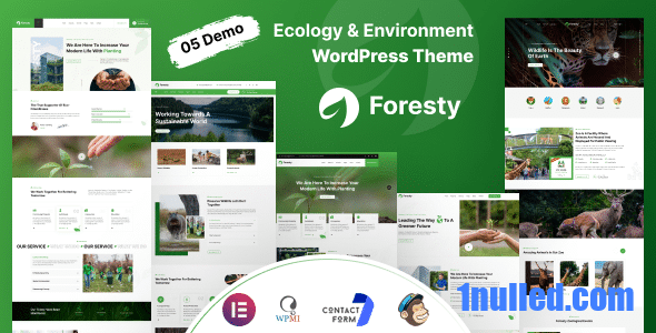 Foresty v1.0.2 Nulled - Тема WordPress о благотворительности и экологии