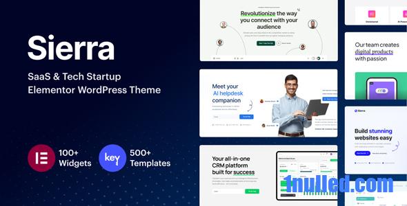 Sierra v1.3 Nulled - Тема WordPress Elementor для стартапа SaaS Tech