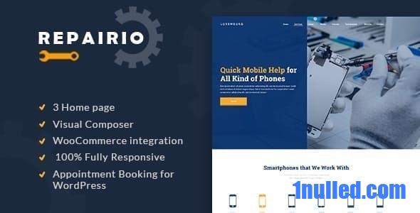 Repairio v1.1.2 Nulled - Ремонт электроники