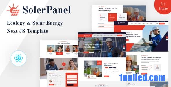 SolerPanel Nulled - Экология, солнечная энергия, следующий JS-шаблон