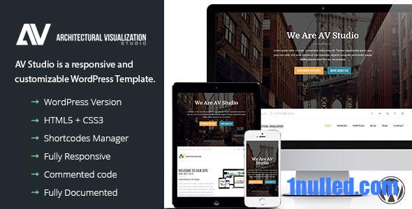 AV Studio v1.3 Nulled - Одностраничная тема WordPress