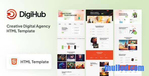 DigiHub Nulled - HTML-шаблон цифрового агентства