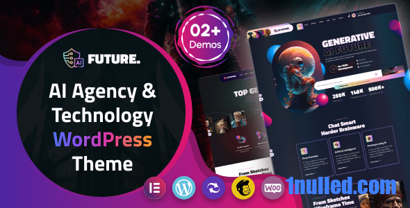 Future v1.0.1 Nulled - Тема WordPress для агентств искусственного интеллекта