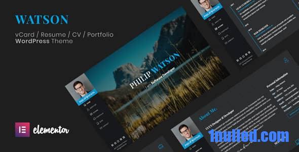 Watson v2.5.0 Nulled - Возобновить тему WordPress