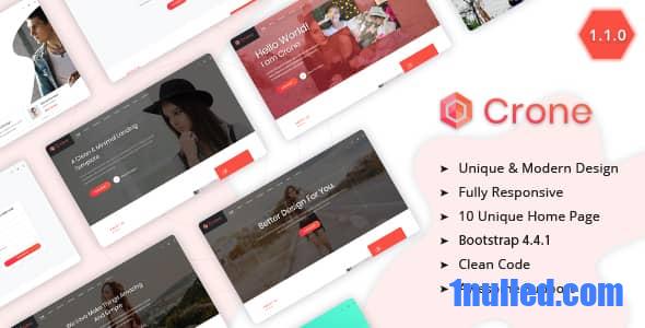 Crone v1.1.0 Nulled - Креативный многоцелевой шаблон целевой страницы