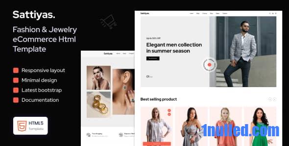Sattiyas Nulled - Шаблон электронной коммерции модных ювелирных изделий