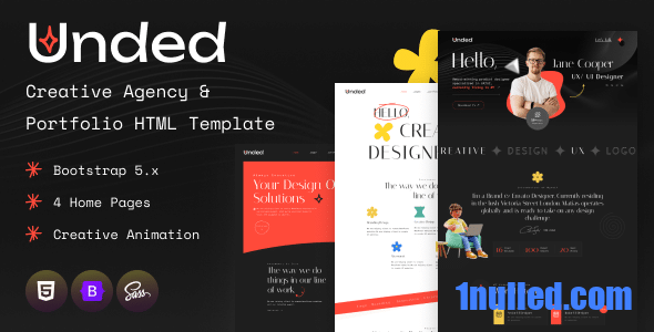 Unded Nulled - HTML-шаблон креативного агентства и портфолио