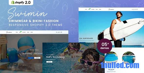 Swimin v1.0 Nulled - Купальники, модные аксессуары для бикини Адаптивная тема Shopify 2.0