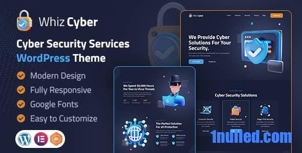 WhizCyber v1.0 Nulled - Тема WordPress по кибербезопасности