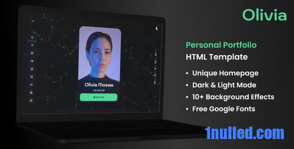 Olivia Nulled - HTML-шаблон личного портфолио