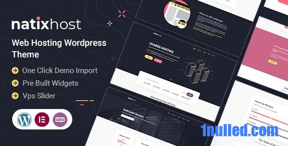 Natix v1.6 Nulled - Тема WordPress для веб-хостинга