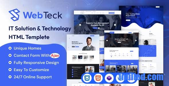 Webteck v1.0 Nulled - HTML-шаблон ИТ-решений и технологий