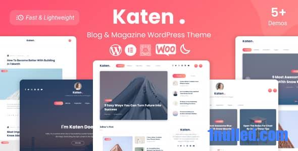 Katen v1.0.7 Nulled - Тема WordPress для блога и журнала