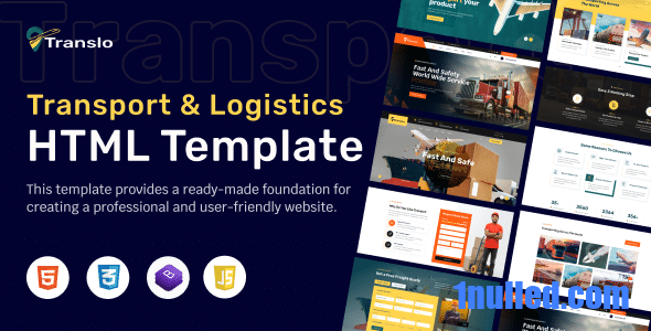 Translo Nulled - HTML-шаблон «Транспорт и логистика»
