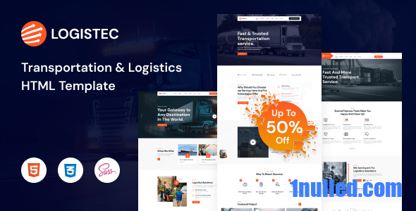 Logistec Nulled - HTML5-шаблон «Транспортная логистика»