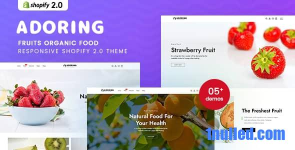 Adoring v1.0 Nulled - Фрукты, органические продукты питания, адаптивная тема Shopify 2.0