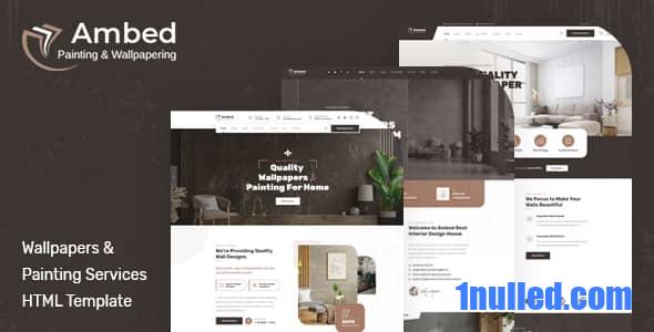 Ambed Nulled - HTML-шаблон «Услуги по рисованию обоев»