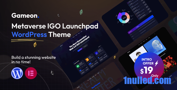 Gameon v1.0 Nulled - Тема WordPress для Metaverse IGO Launchpad